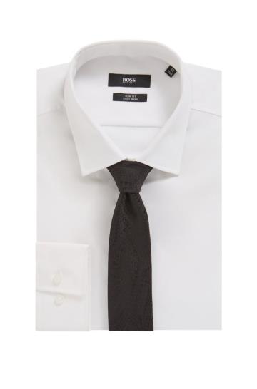 Krawaty BOSS Silk Jacquard Czarne Męskie (Pl81481)